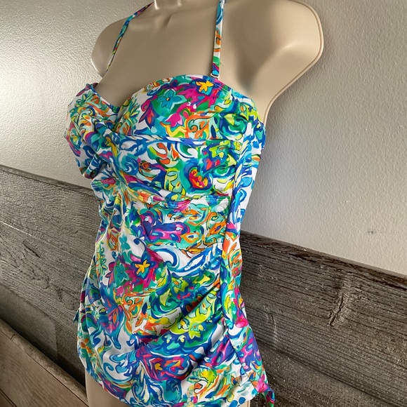 LAUREN RALPH LAUREN
Women's Printed Twist Convertible Tankini Swimsuit - Picture 2 of 10